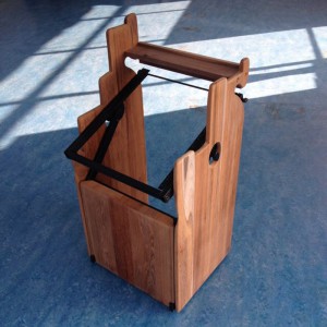 STUDIO RACK | massief teak / staal